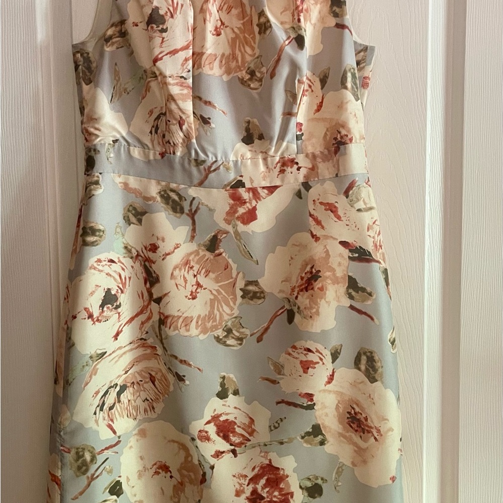J. Crew Floral Mini Dress in Cream and Pink
